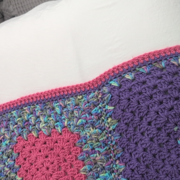 Colorful Crochet Blanket/Throw - Picture 7 of 7